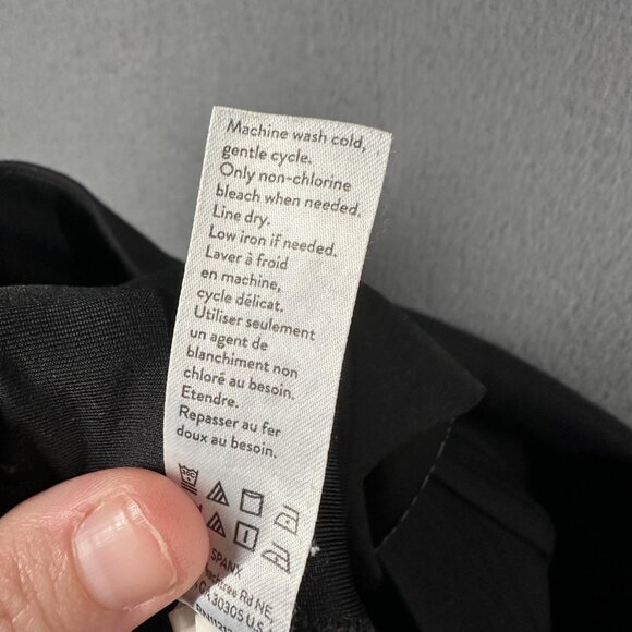 Spanx Pants Womens Small Black High Rise Stretch Skinny Jeggings Pull On Slit - Picture 8 of 10